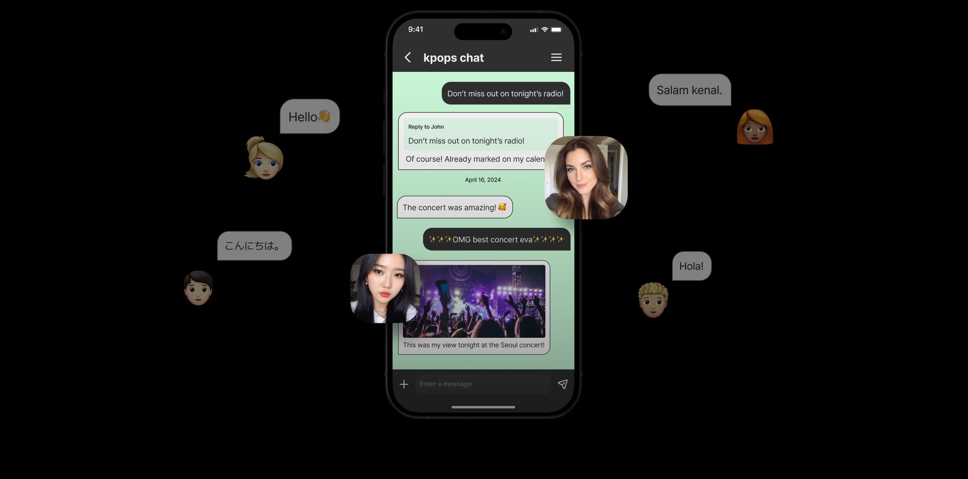 Borderless digging chatting with global fan mates